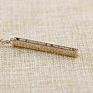 Personalized Vertical Bar Charm Name Letter Pendant Necklace Inspirational Jewelry