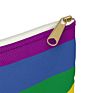 Personazlized Rainbow Wallet Women Zipper Monogrammed Gift Colorful Classic Rainbow Accessory Pouch