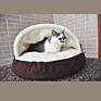 Pet Accessories Washable Cozy Snoozer Luxury Cat Bed Large round Snuggery Blanket Burrow Dog Cave Bed