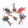 Pet Supplies Interactive Indoor Funny Mouse Floppy Plush Fish Pet Cat Toy
