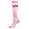 Pink Knot Compression Socks Running Knee High Women Nurse Ridding Socks