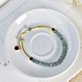 Pj-C194 Natural Jade Ice Blue Water Abacus Beads 14K High Ice Bracelet Jade Ping 'An Buckle Bracelet for Women