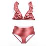 Plaid Parent-Child Swimsuit Mother-Daughter Parent-Child Swimwear Mommy and Me Swimwear Swimsuits