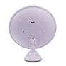 Plastic Framed Rotating Bathroom Wall Suction Cup 5X Magnification Shower Shaving Mirror