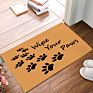 Please Remove Your Shoes Brown Black Text Home Welcome Door Mat
