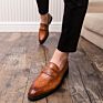 plus Size Textured Leather Upper Shoes Men Classic Genuine Leather Men Casual Shoes