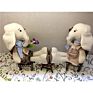 Plush Elephant Bunny Plush Toys Fabric Rabbit Doll with for Babi Girl Gift