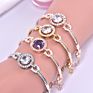 Popular Gold Silver Bracelet Eight Heart Eight Arrow Zircon Bracelets & Bangles Crystal Accessories Jewelry Women