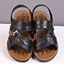 Popular Leather Sandals Men Shoes Stock Manufacturers Price