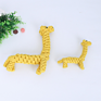 Popular Yellow Giraffe Cotton Rope Toy Durable Pet Toy Dog Chew Toy
