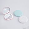 Portable Handheld Travel Pocket Mirrors round Led Makeup Light Mirror With