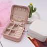 Portable Jewelry Storage Case Pu Leather Small Travel Jewelry Boxes