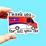 Post Mail Carrier Appreciation Usps Worker Sticker Postal Worker Truck Gift Die Cut Sticker