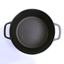 Pre Seasoned Cast Iron Dutch Oven with Dual Handle and Cover Casserole