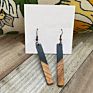 Premium Look Woman Jewelry Earring Design Wooden Resin Woman Earring