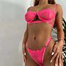 Price Pink Lace Balconette Bralette Set Lenceria Lingerie Womens Set