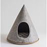 Price Wool Felt Pet Cave Lucy Hooded Dog Bed