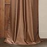 Printed Flax Gold 100% Polyester Faux Silk Curtains India