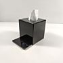 Printed Flowers Acrylic Tissue Box