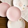 Printing Dishes Multicolor Unbreakable round Melamine Home Use Party Plastic Plates