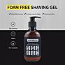Private Label Non Foaming Transparent Soothing Aloe Vera Shave Gel