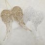 Product Hanging White Angel Wings Ornament for Christmas Decoration