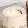 Products White Unique Candle Holder in Wood Candle Holder For
