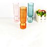 Professional Vertical Grain Straight Cylinder Glass Vase for Flowers