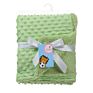 Promotional Gift Minky Dot Baby Blanket with Satin