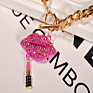 Promotional Lip and Lipstick Pendant Necklace Personality Women Sweater Necklace Jewelry
