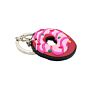 Promotional Novelty Lovely Food Fastfood Donut Soft Pvc 3D Resin Kawaii Doughnut Keychain