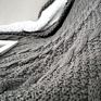 Promotional Price in Stock Fast Delivery Soft Cable Knit Sherpa Blanket