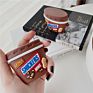 Protecting Cases 3D Mini Snickers Peanut Chocolates Case for Apple Airpods 2 Soft Silicone Airpods Pro Cover