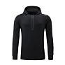 Pullover Long Sleeves for Men Plain Organic Cotton Fitness Half Zip Pullover Waterproof Men's Hoodies