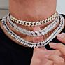 Punk Miami Cuban Choker Necklace Collar Statement Hip Hop Big Chunky Gold Color Thick Chain Necklace Men Jewelry