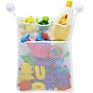 Quick Dry Bathtub Mesh Net Massive Baby Toy Storage Holder Bath Toy Organizer with Sticker Hooks