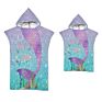 Quick Dry Hooded Mermaid Customized Baby Microfiber Beach Towels for Girls and Boys