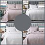 Quilts Bedding Bedspreads Customized Logo Luxury Embroidery Bedspreads Sets Colcha 100% Cotton Home Goods Cotton Bedspread