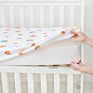 Rainbow 100% Cotton Breathable Infant Bed Baby Fitted Cot Fitted Crib Sheet for Baby