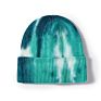 Rainbow Color Hip Pop Cuffed Skull Hats for Men Women Stylish Warm Tie Dye Knitted Beanie Hat