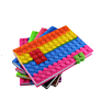 Rainbow Journal Dairy Note Book Creative Blocks Building School Notebook Silicone Notebook Cover
