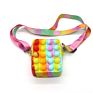 Rainbow Unicorn Crossbody/Shoulder Bag Fidget Sensory Toy Push Bubble Poppers, Cute Colorful Pop Bubble Purse for Girls