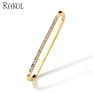 Rakol Ep2586 Elegant Jewellery Diamond Cartilage Bar Ear Cuff Earring 925 Sterling Silve 18K Gold Earring