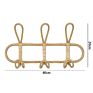 Rattan Wall Hooks Kids Garments Organizer Rack Clothes Hat Hanging Hook Rattan Hanger Kids Room Decor Hanger
