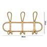 Rattan Wall Hooks Kids Garments Organizer Rack Clothes Hat Hanging Hook Rattan Hanger Kids Room Decor Hanger