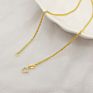 Real 18K Solid Gold Rope Chain 1.3 Mm Pure Gold Jewelry 18K Au750 Gold Chain Twist Dookie Chain Necklace Jewelry