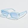 Rectangle Clear Shades Smart Unisex Uv400 Retro Steampunk Luxury Sunglasses