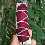 Red Rose Smudge Stick, Sage with Rose Petals,Floral Sage Smudging Stick