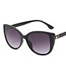 Retro Big Frame Cat Eye Sunglasses with Metal Hinges European and American Trend Sunglasses Women