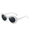 Retro Designer Sunglasses Famous Brands Outdoor Male Female Black White Uv400 Oval Sunglasses